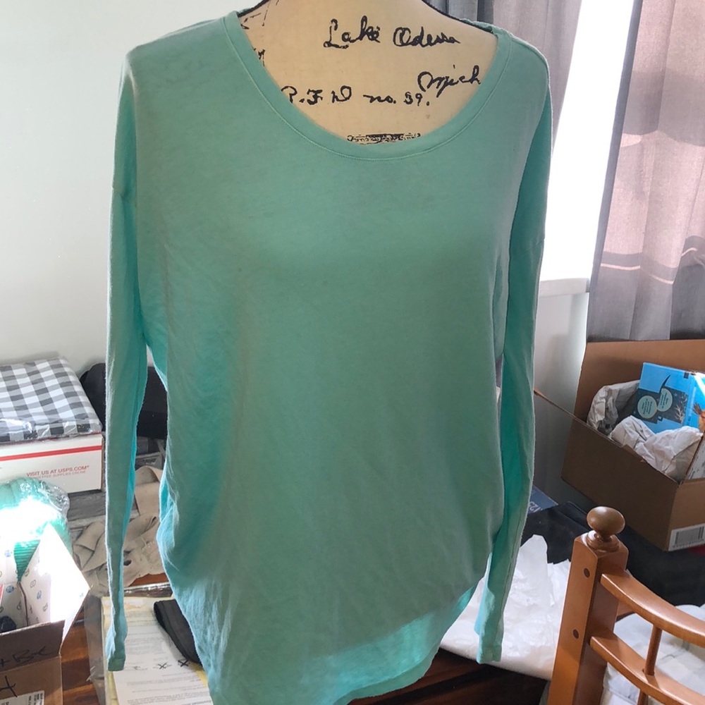 Turquoise vs long sleeve tee